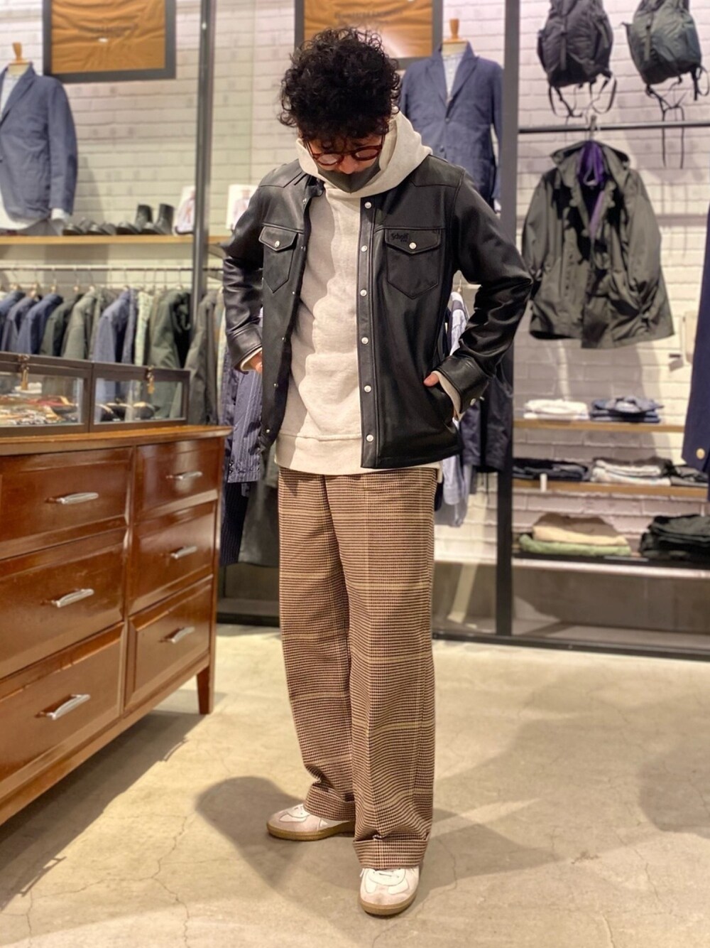 schott（ショット）の「Schott(ショット) LAMB LEATHER SHIRT