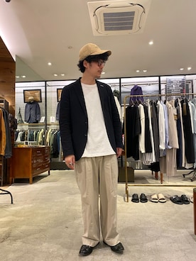「HAVERSACK（ハバーザック）のアイテム（パンツ）」を使った、sandinistaさん（メンズ・170cm）の春コーディネート