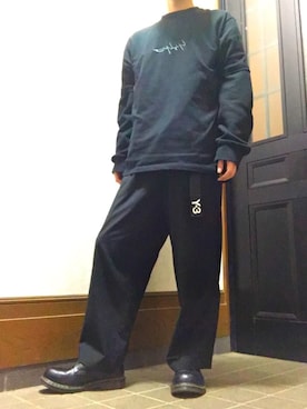 「Y-3（ワイスリー）のアイテム（アクセサリー）」を使った、かけるさん（メンズ・167cm）の秋コーディネート