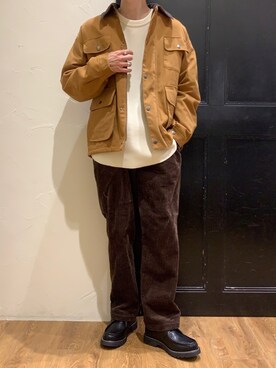 「ハンティングジャケット」｜「アイテム（その他シューズ）」を使った、ゴン太さん（メンズ・173cm）の秋コーディネート