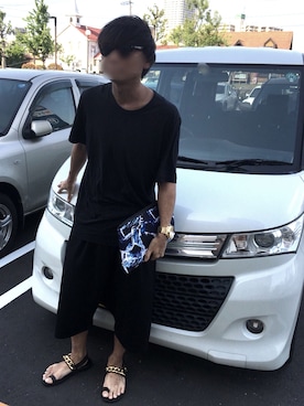 「GIUSEPPE ZANOTTI DESIGN（ジュゼッペザノッティデザイン）のアイテム（サンダル）」を使った、kooouさん（メンズ・170cm）の春コーディネート