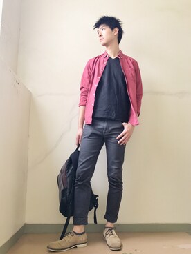 「FOREVER 21（フォーエバー トゥエンティーワン）のアイテム」を使った、くーさん（メンズ・184cm）の秋コーディネート
