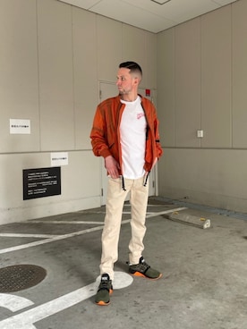 「アイテム（ブルゾン）」を使った、Enry1987さん（メンズ・177cm・30代）の春コーディネート