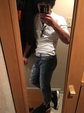 「HusHusH（ハッシュアッシュ）のアイテム」を使った、Takutoさん（メンズ・167cm）の春コーディネート