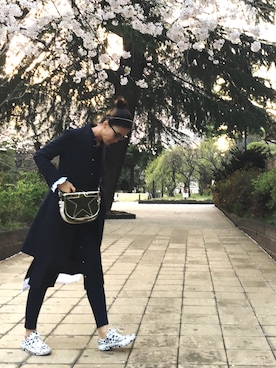 「アイテム（カチューシャ）」を使った、JUNKOさん（レディース・168cm）の春コーディネート