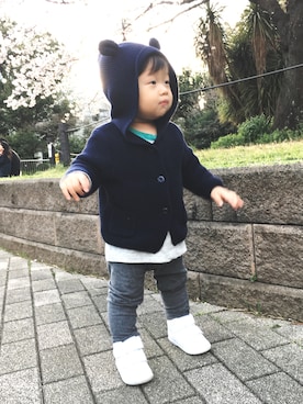 「babyGAP（babyGAP）のアイテム」を使った、JUNKOさん（レディース・168cm）の春コーディネート