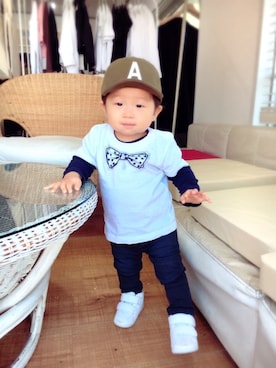 「SUPERTHANKS（スーパーサンクス）のアイテム」を使った、JUNKOさん（レディース・168cm）の春コーディネート