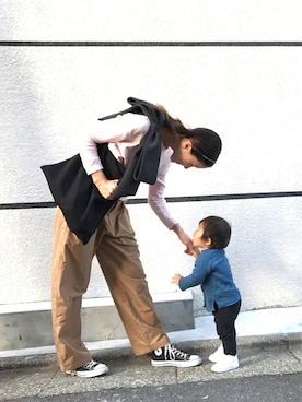 「アイテム（カチューシャ）」を使った、JUNKOさん（レディース・168cm）の春コーディネート