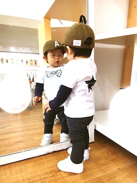 「SUPERTHANKS（スーパーサンクス）のアイテム」を使った、JUNKOさん（レディース・168cm）の春コーディネート