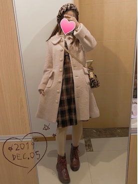 「F i.n.t（フィント）のアイテム（ジャケット/アウター）」を使った、リュテさん（レディース・158cm）の冬コーディネート