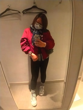 「PULL&BEAR（プルアンドベア）のアイテム（ジャケット/アウター）」を使った、cathyan_zmoonさん（レディース・167cm）の冬コーディネート