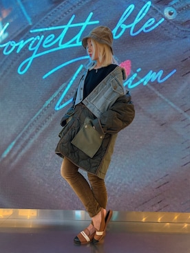 「DIESEL（ディーゼル）のアイテム（その他アウター）」を使った、kyonkyonさん（レディース・150cm）の秋コーディネート