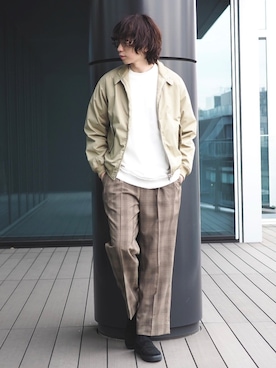 「BeAMS DOT（ビームスドット）のアイテム（スウェット）」を使った、SUDOさん（メンズ・186cm）の冬コーディネート