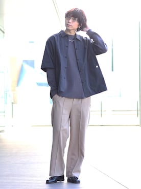 「Handmade（ハンドメイド）のアイテム」を使った、SUDOさん（メンズ・186cm）の冬コーディネート