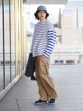 「COBRA CAPS（コブラキャップス）のアイテム（帽子）」を使った、SUDOさん（メンズ・186cm）の冬コーディネート
