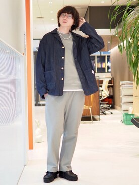 「Handmade（ハンドメイド）のアイテム」を使った、SUDOさん（メンズ・186cm）の冬コーディネート