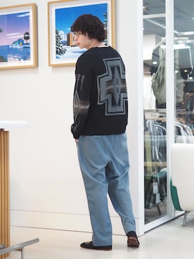 「B:MING by BEAMS（ビーミングバイビームス）のアイテム（スリッポン）」を使った、SUDOさん（メンズ・186cm）の春コーディネート