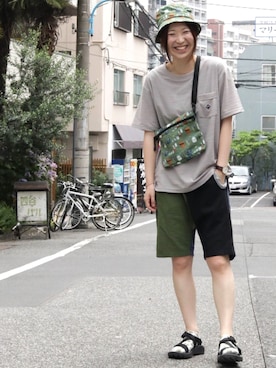 「アイテム（レッグウェア）」を使った、momoさん（レディース・170cm）の夏コーディネート