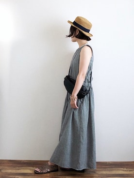kunさん（レディース・157cm）の夏コーディネート