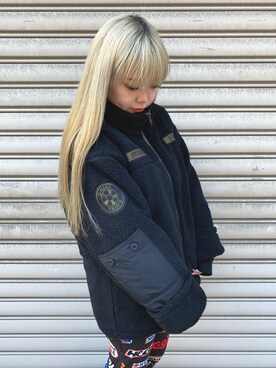 X-girl（エックスガール）の「X-girl × HYSTERIC GLAMOUR MILITARY BOA 
