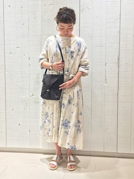 「JOURNAL STANDARD LUXE（ジャーナルスタンダード　ラックス）のアイテム（ワンピース/ドレス）」を使った、E.Nさん（レディース・159cm）の夏コーディネート