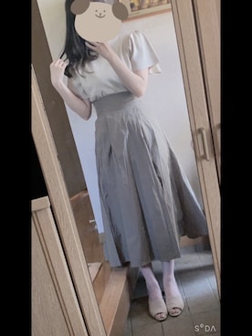 「fifth（フィフス）のフレアショルダーボトルネックニット（ニット/セーター）」を使った、BSさん（レディース・162cm）の春コーディネート