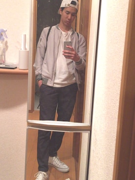 「YEVS（イーブス）のアイテム（パンツ）」を使った、ともさん（メンズ・175cm）の春コーディネート