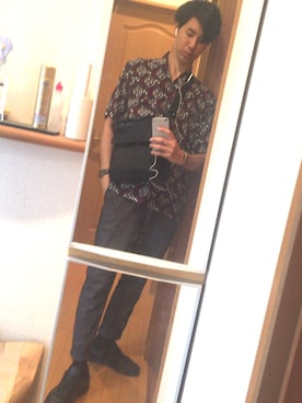 「アイテム（バングル/リストバンド）」を使った、ともさん（メンズ・175cm・20代）の夏コーディネート