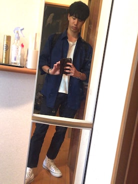 「アイテム（バングル/リストバンド）」を使った、ともさん（メンズ・175cm・20代）の秋コーディネート
