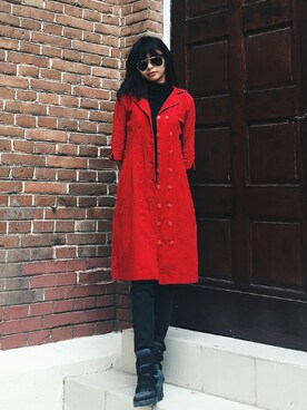 「アイテム（フォーマルスーツ/小物）」を使った、Monika Savira さん（レディース・157cm・10代）の冬コーディネート