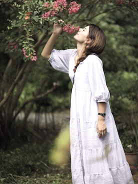 「アイテム（シャツワンピース）」を使った、スザンヌさん（レディース・165cm・20代）の夏コーディネート