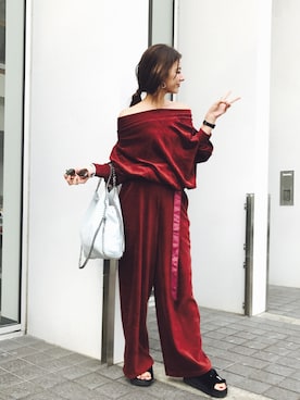 スザンヌさん（レディース・165cm）の秋コーディネート