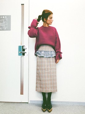 スザンヌさん（レディース・165cm）の秋コーディネート