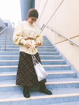 スザンヌさん（レディース・165cm）の冬コーディネート