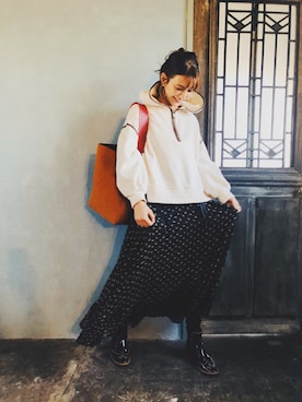 スザンヌさん（レディース・165cm）の冬コーディネート