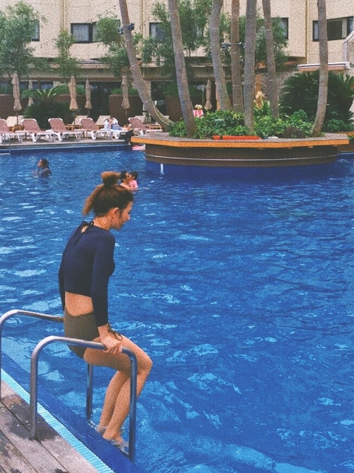 スザンヌ Green Label Relaxingのラッシュガードを使ったコーディネート Wear