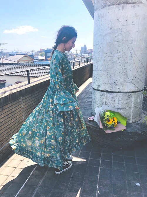 スザンヌさんのワンピースを使ったコーディネート Zozotown