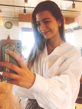 「MAYU（マユ）のアイテム」を使った、スザンヌさん（レディース・165cm）の春コーディネート