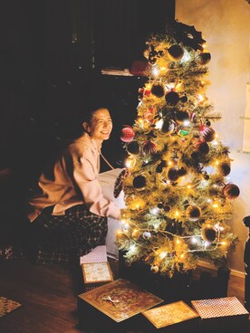 スザンヌさんの「クリスマスツリー 丸太足かくし」を使ったコーディネート