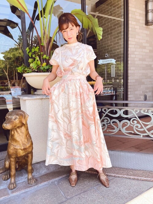 Ameri VINTAGE - アメリヴィンテージ MEDI MANON SET UP DRESS ピンク