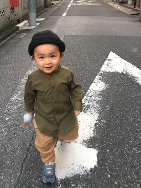 ginさん（キッズ・80cm）の秋コーディネート