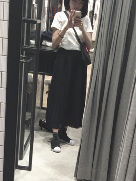 「ユニクロU」｜miuさん（レディース・156cm）の春コーディネート