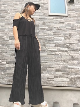 「FIG&VIPER（フィグアンドバイパー）のアイテム（キャップ）」を使った、Ayaさん（レディース・160cm）の夏コーディネート