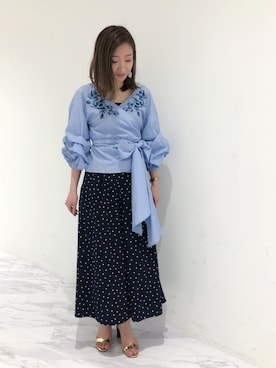 「アイテム（イヤリング）」を使った、OR i BEさん（レディース・157cm・20代）の春コーディネート