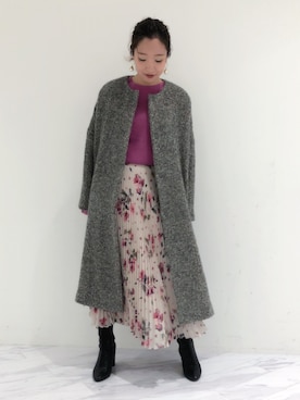 「アイテム（イヤリング）」を使った、OR i BEさん（レディース・157cm・20代）の秋コーディネート