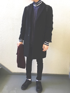 「アイテム（ジャージ）」を使った、NAOさん（メンズ・170cm・10代）の冬コーディネート