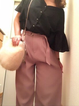 「CIAOPANIC（チャオパニック）のアイテム（ハンチング/ベレー帽）」を使った、saさん（レディース・154cm）の秋コーディネート