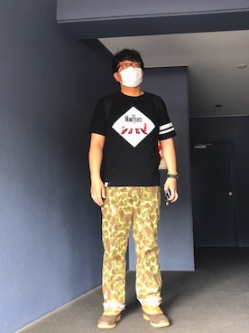 「泰八郎謹製（タイハチロウキンセイ）のアイテム」を使った、かづをさん（メンズ・178cm）の春コーディネート