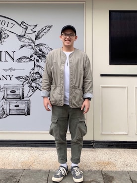 「UNKNOWN.（アンノウン）のアイテム（ジャケット/アウター）」を使った、lin861209さん（メンズ・171cm）の春コーディネート
