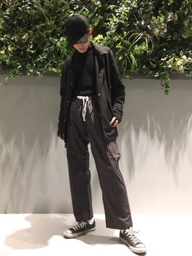 「COLONY 2139（コロニートゥーワンスリーナイン）のアイテム（ブルゾン）」を使った、KOICHIさん（メンズ・172cm）の春コーディネート